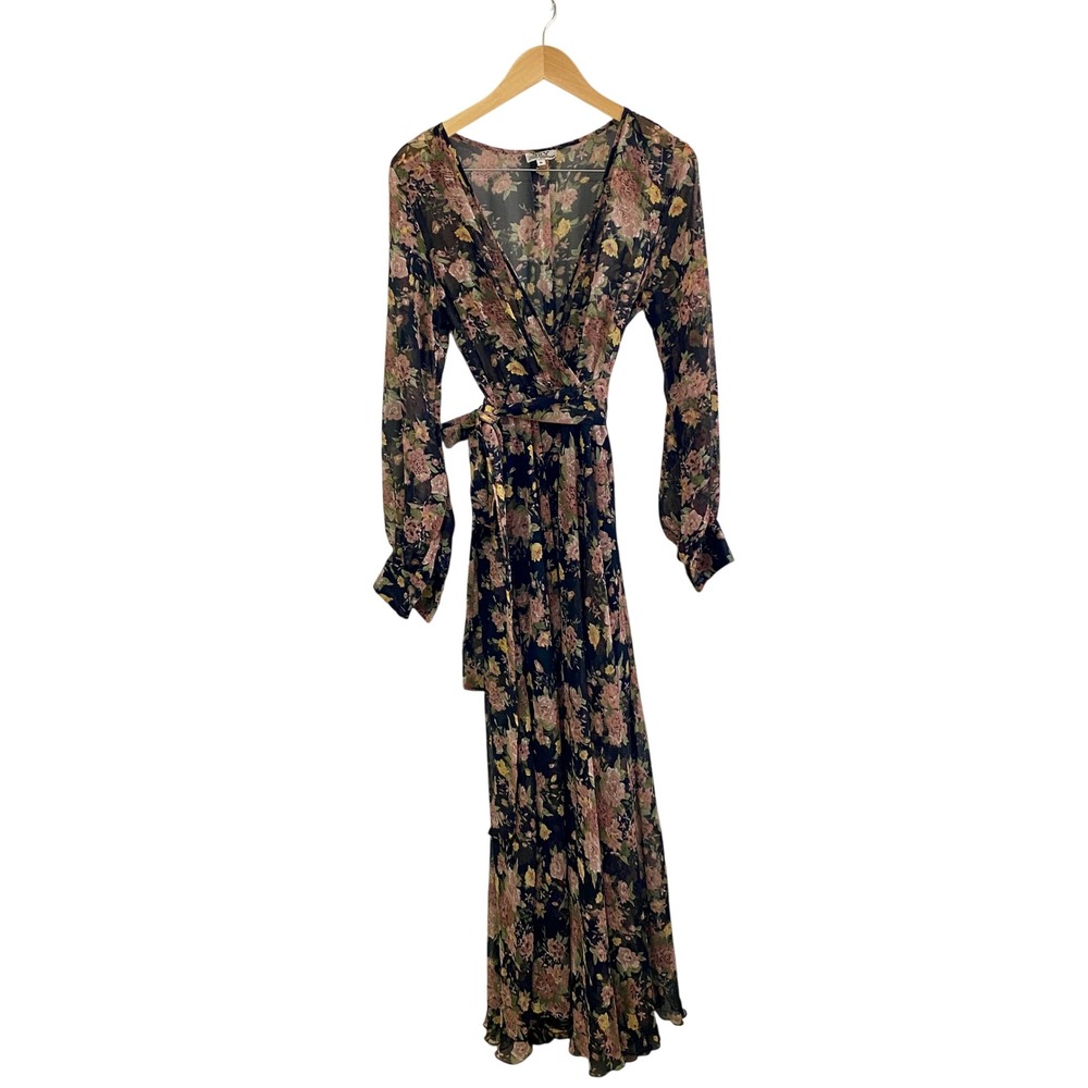 Spy Zone Exchange Vintage Floral Maxi Dress M Whimsigoth Y2K 90s Cottagecore